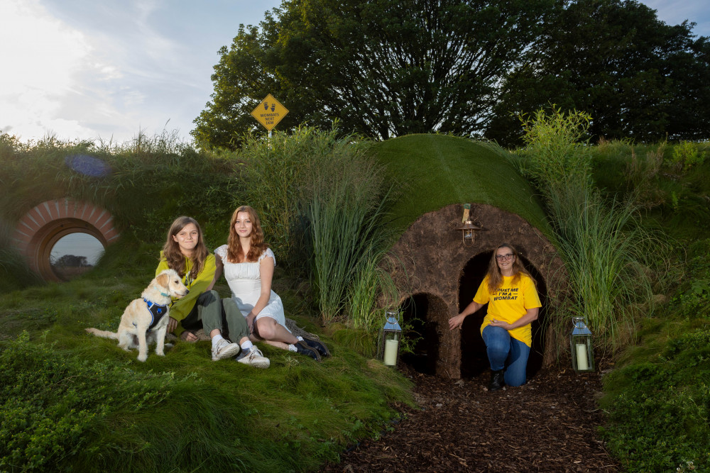 A family of six have become the first to stay overnight in a quirky wombat’s burrow – after winning a UK competition to celebrate top holiday mishaps.