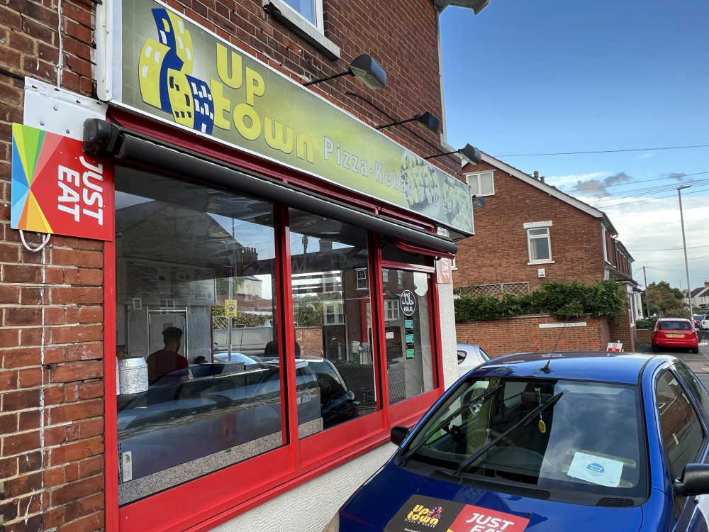 Uptown Pizza & Kebab on Bearton Road on the corner of Brampton Park Road photographed by Nub News on Thursday (September 21). CREDIT Nub News