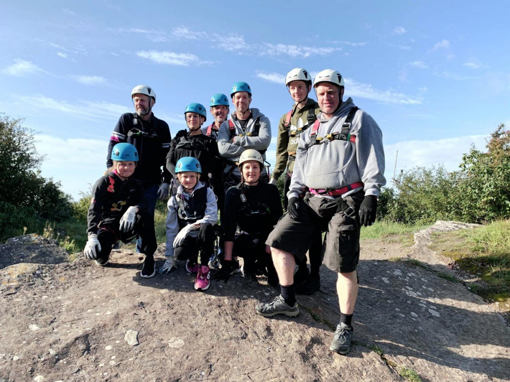 Top left to right: Kevin, Becky, Robert, Bobby, Ethan, Botton left to right:  Bella, Ava, Lucy and Darryl from Melhuish and Saunders