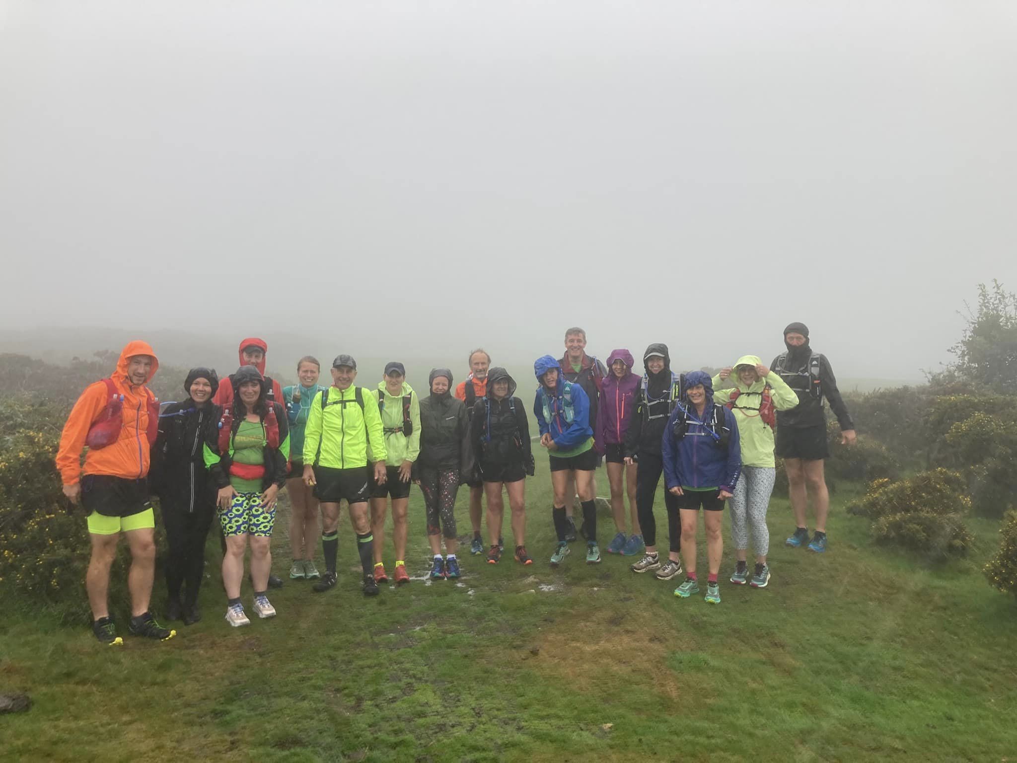 In front of Haytor at the start