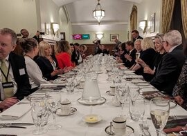 The set table in the House of Commons (Image - Stockport NHSFT)