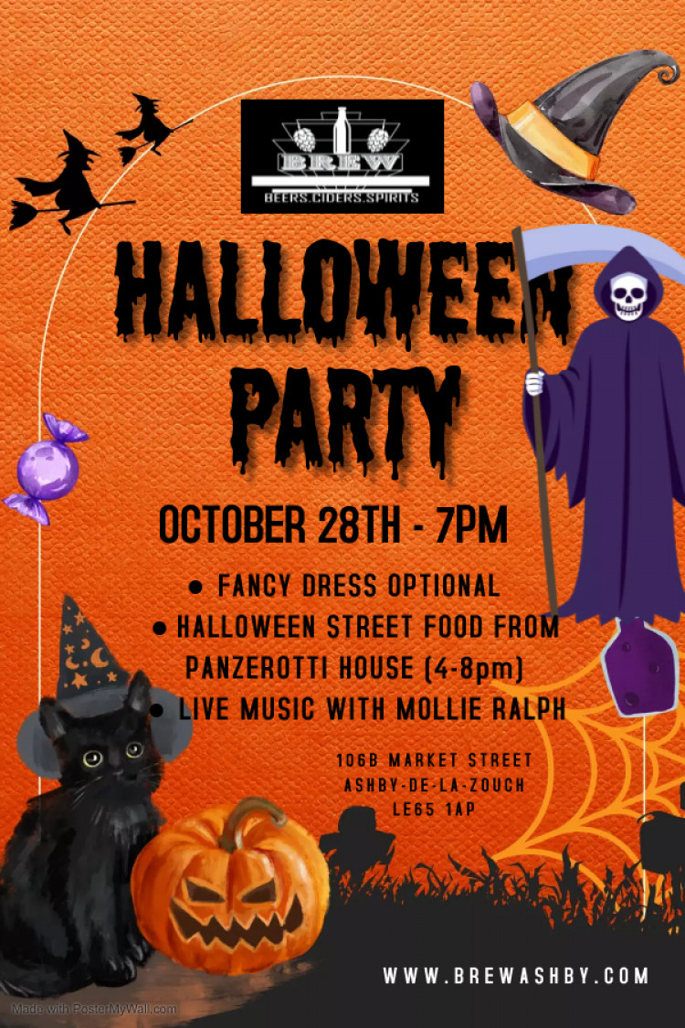 Halloween Party at Brew, 106B Market Street, Ashby-de-la-Zouch