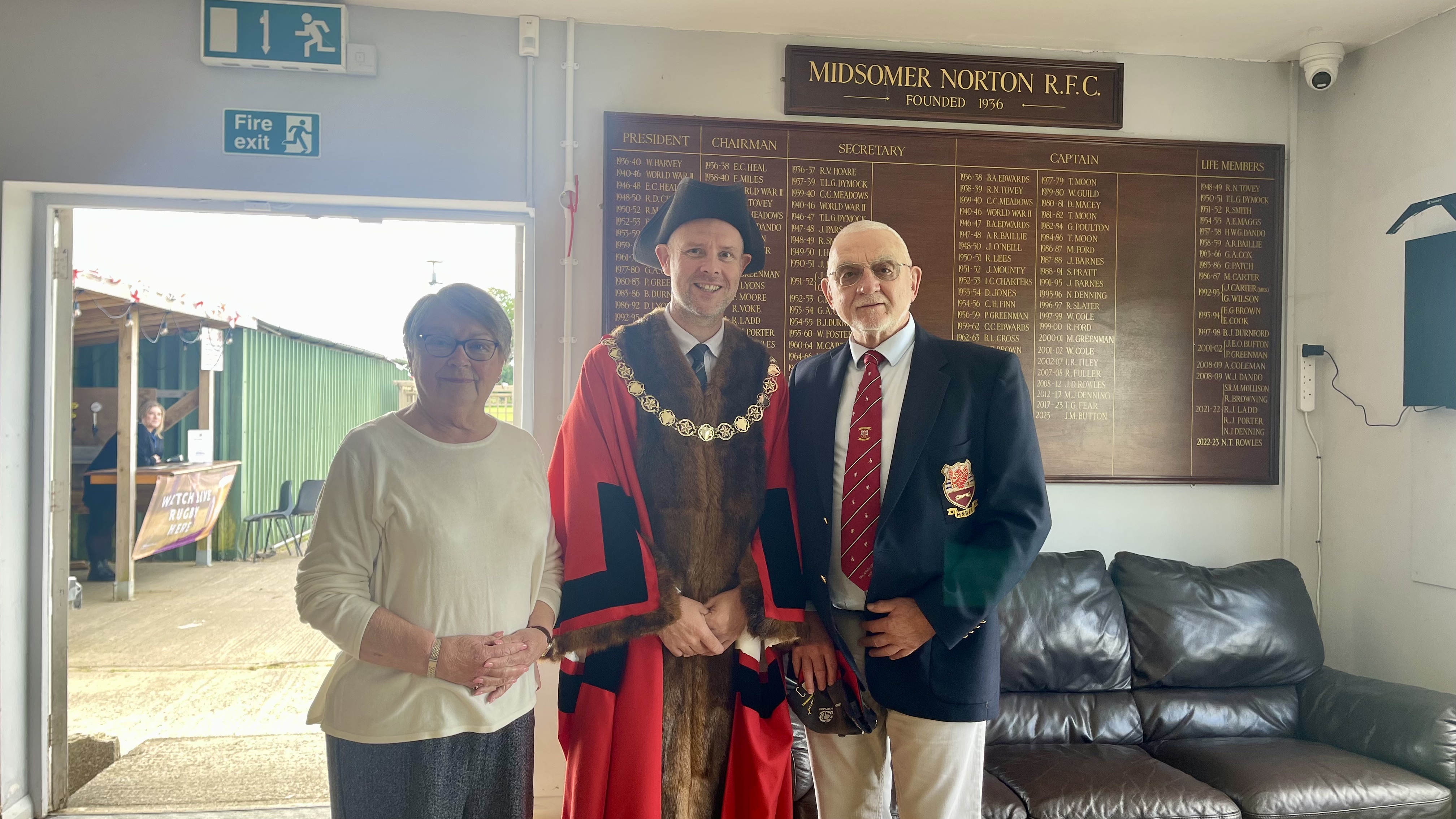 Cllrs Robertson and Mackay with Nigel Rowles