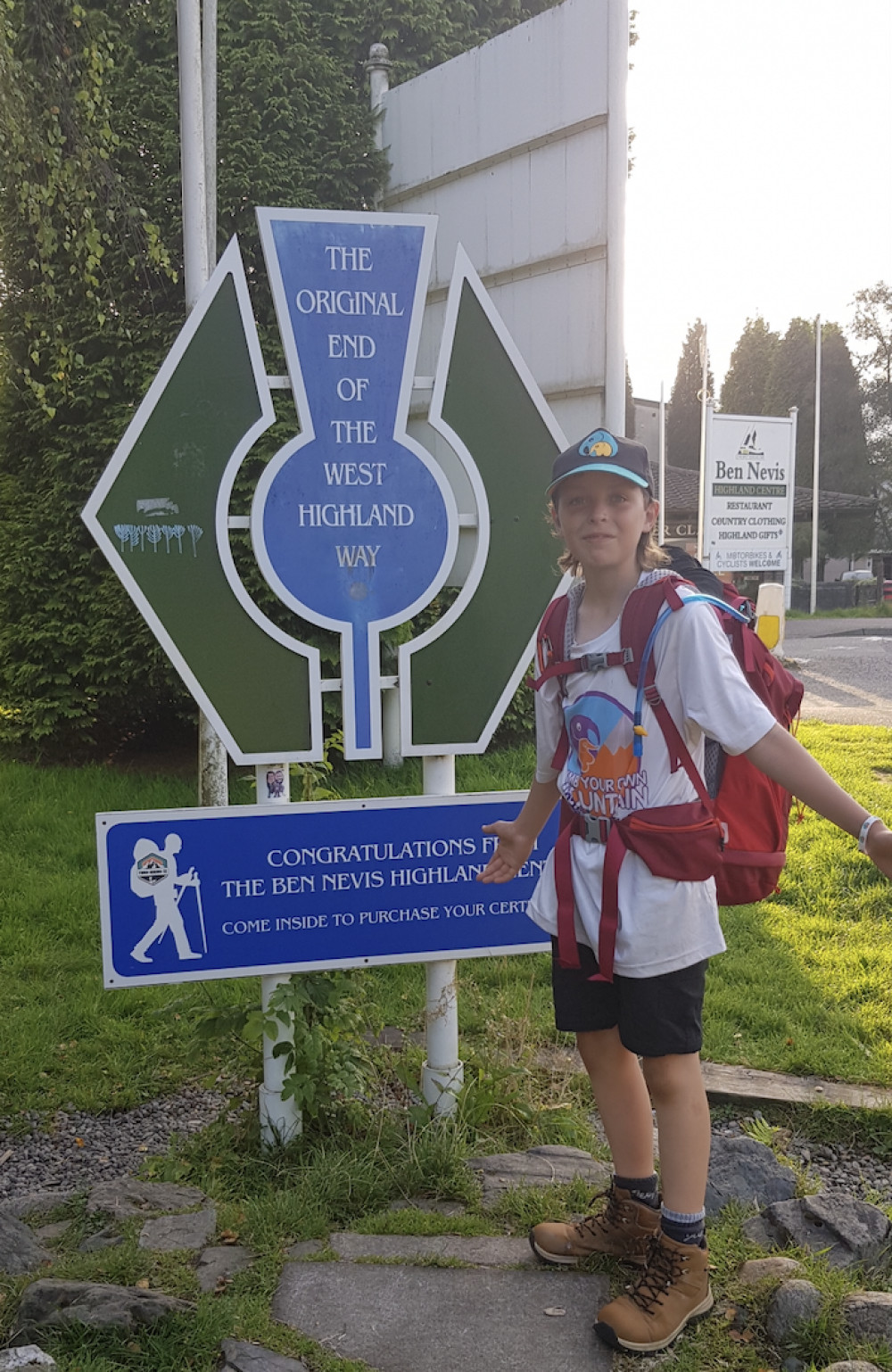 Luke the 12 year old and his family walks 96 miles for CHUMS charity 