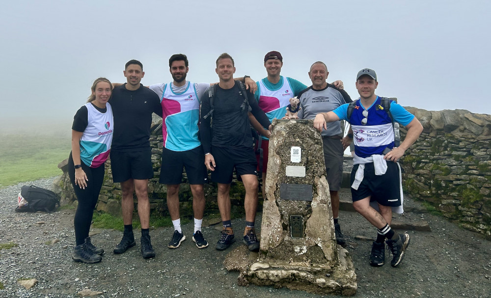 The seven-strong team of Adam Knight, Andy Clayfield, Olivia Garratt, Joe Cayless, Martin Oxford, Jordan Nagra and Tom Bodle. Photo: Everyone Active