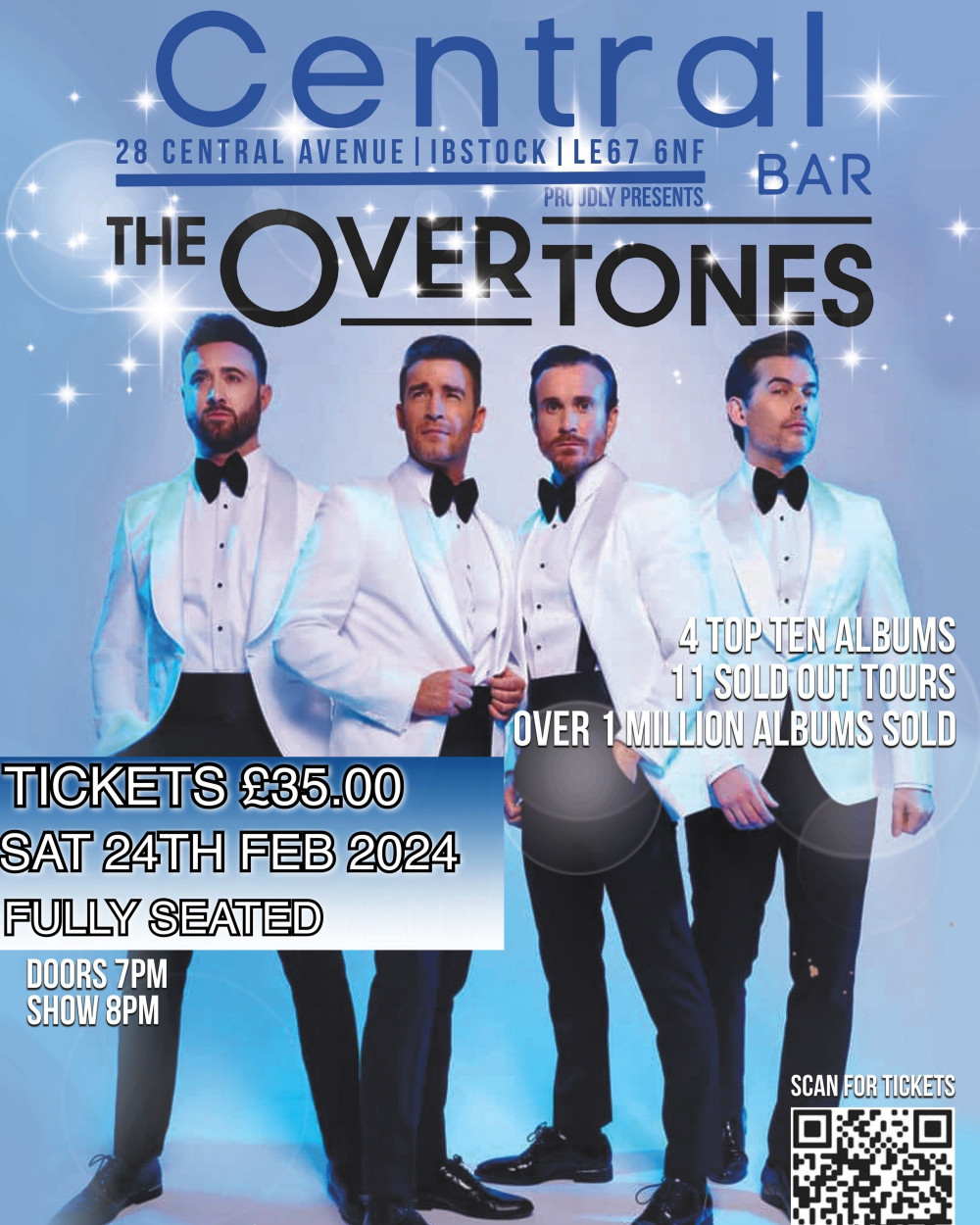 The Overtones at The Central Bar Ibstock, near Coalville