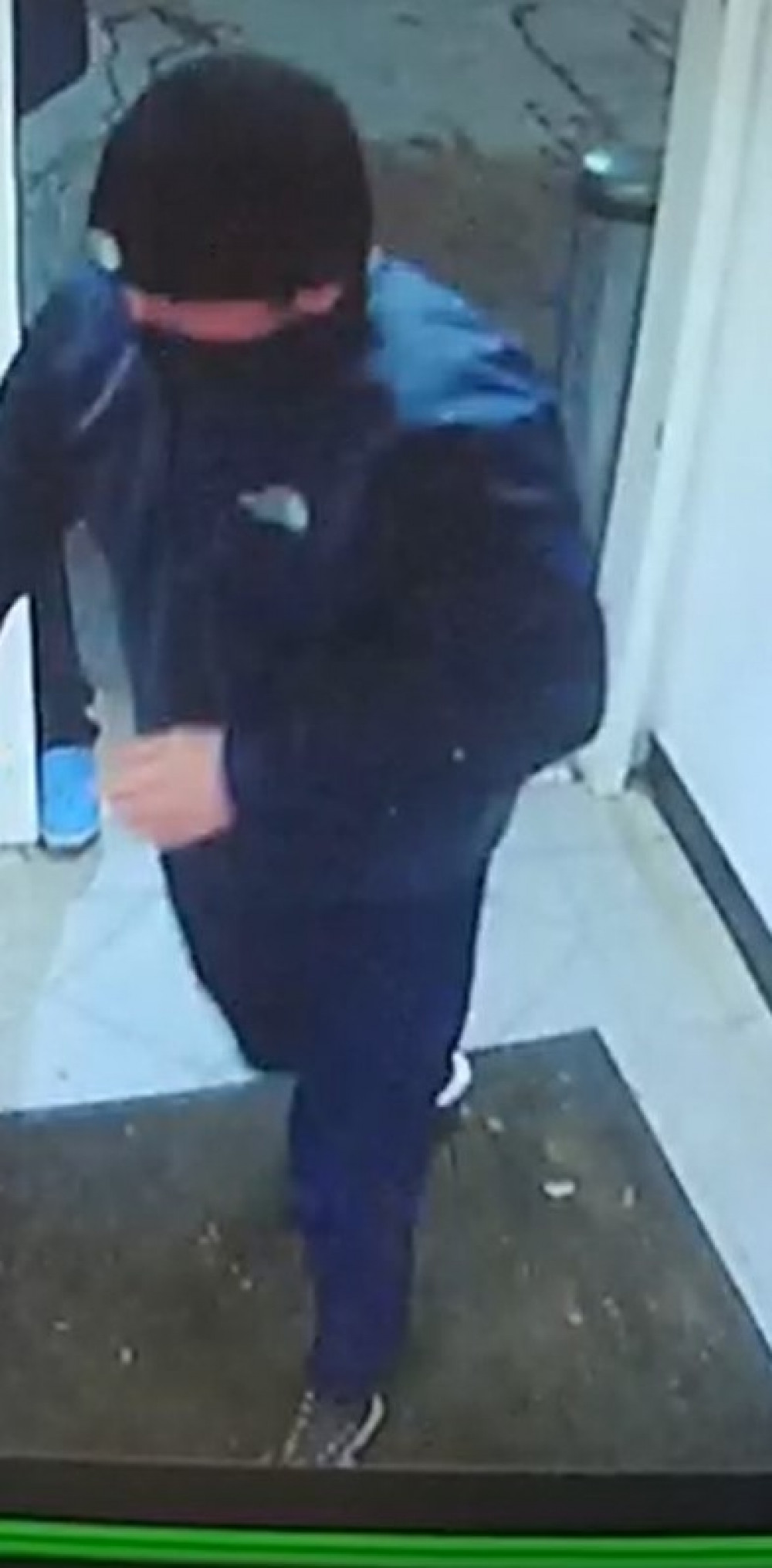 One of the men captured on CCTV