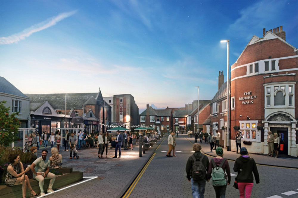 An artist's impression of how the Marlborough Square development will look when it is finished. All images: North West Leicestershire District Council