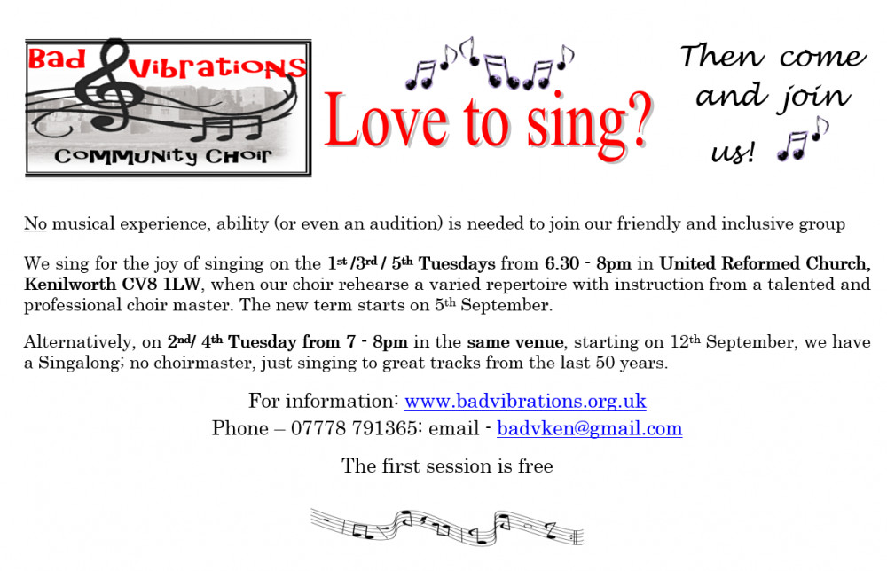 Bad Vibrations Community Choir Bad Vibrations Community Choir