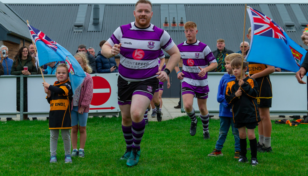 The Mighty Oaks fought hard against Stamford Rugby this weekend, but could not 'tackle' the formidable team. Image credit: @andybalmford Instagram. 