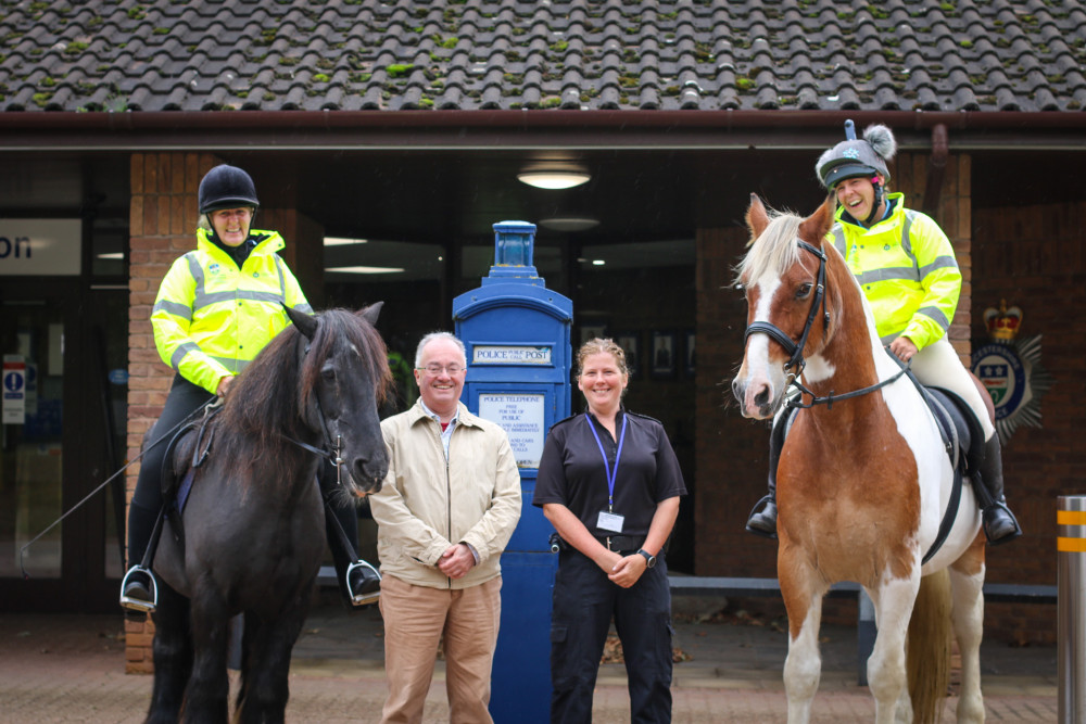 PCC Rupert Matthews has met with the volunteers who have signed up to support the local police force. Image credit: PCC.