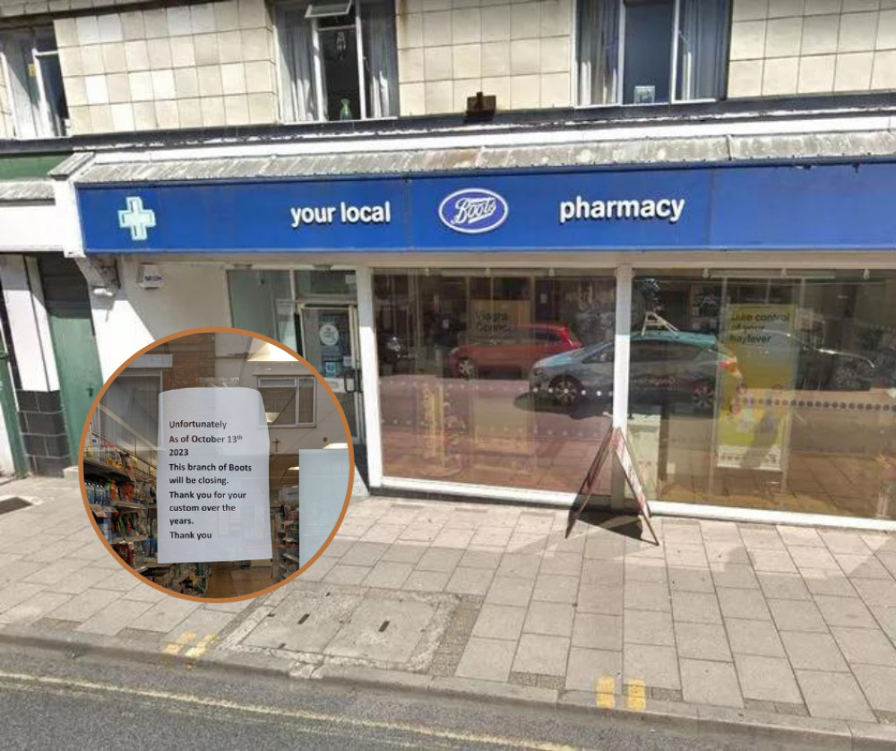 The closure of Boots and the earlier shutting of Tesco's pharmacy on 20th August leaves just Knights Pharmacy to serve the community's pharmaceutical needs.