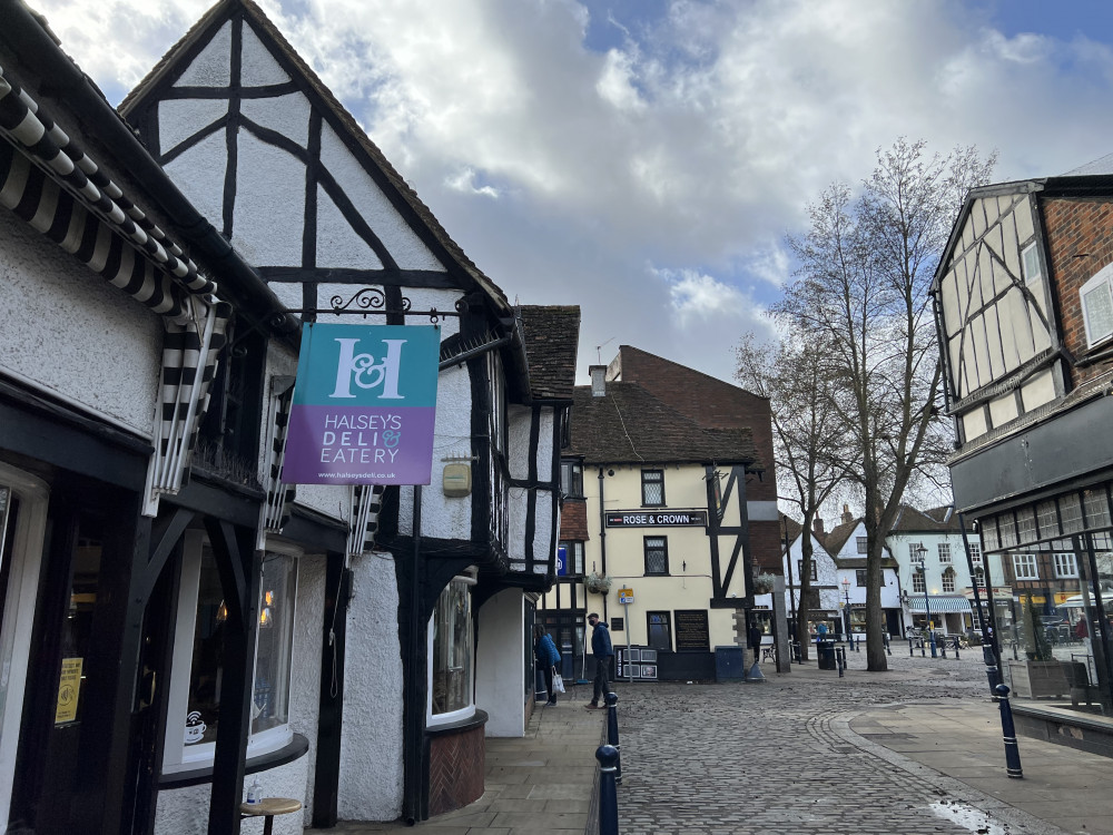 Five jobs available in and around Hitchin right now. PICTURE: Hitchin town centre. CREDIT: Nub News 