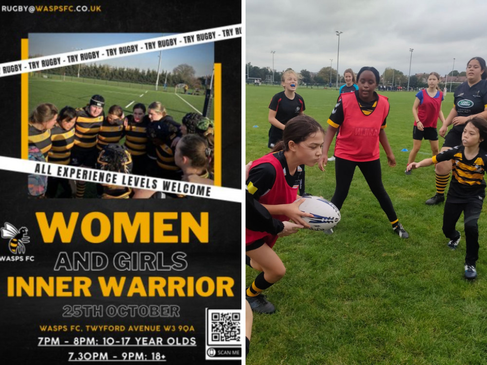  Wasp FC are running the Allianz Inner Warrior camp on 25th October 2023 (credit: Wasps FC & Pierre-Yves Beaudouin/Wikimedia Commons).