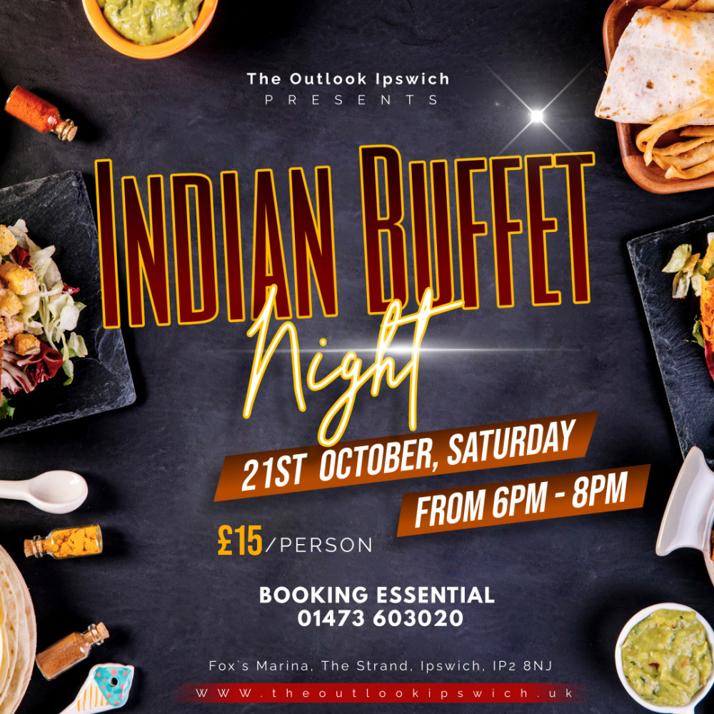 Indian Buffet at The Outlook Ipswich