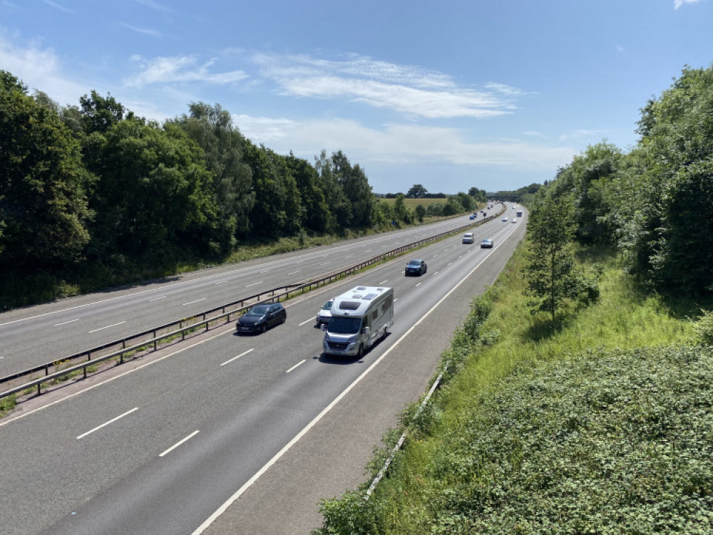 The M40 is now open again northbound around junction 15 (image by James Smith)