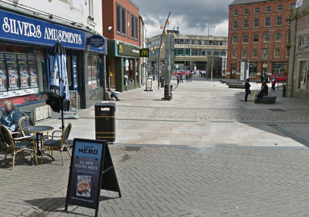 Police were called to Parliament Row, Hanley, on Saturday afternoon (Google).