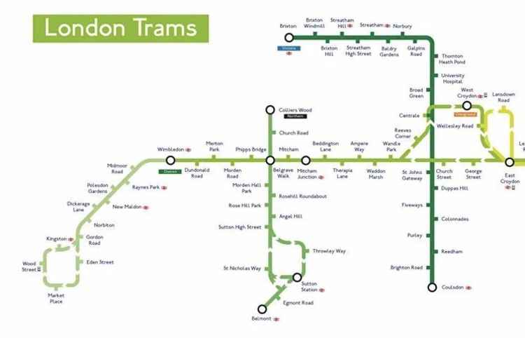 The Kingston section of the map (credit: Inside Croydon) The Kingston section of the map (credit: Inside Croydon)