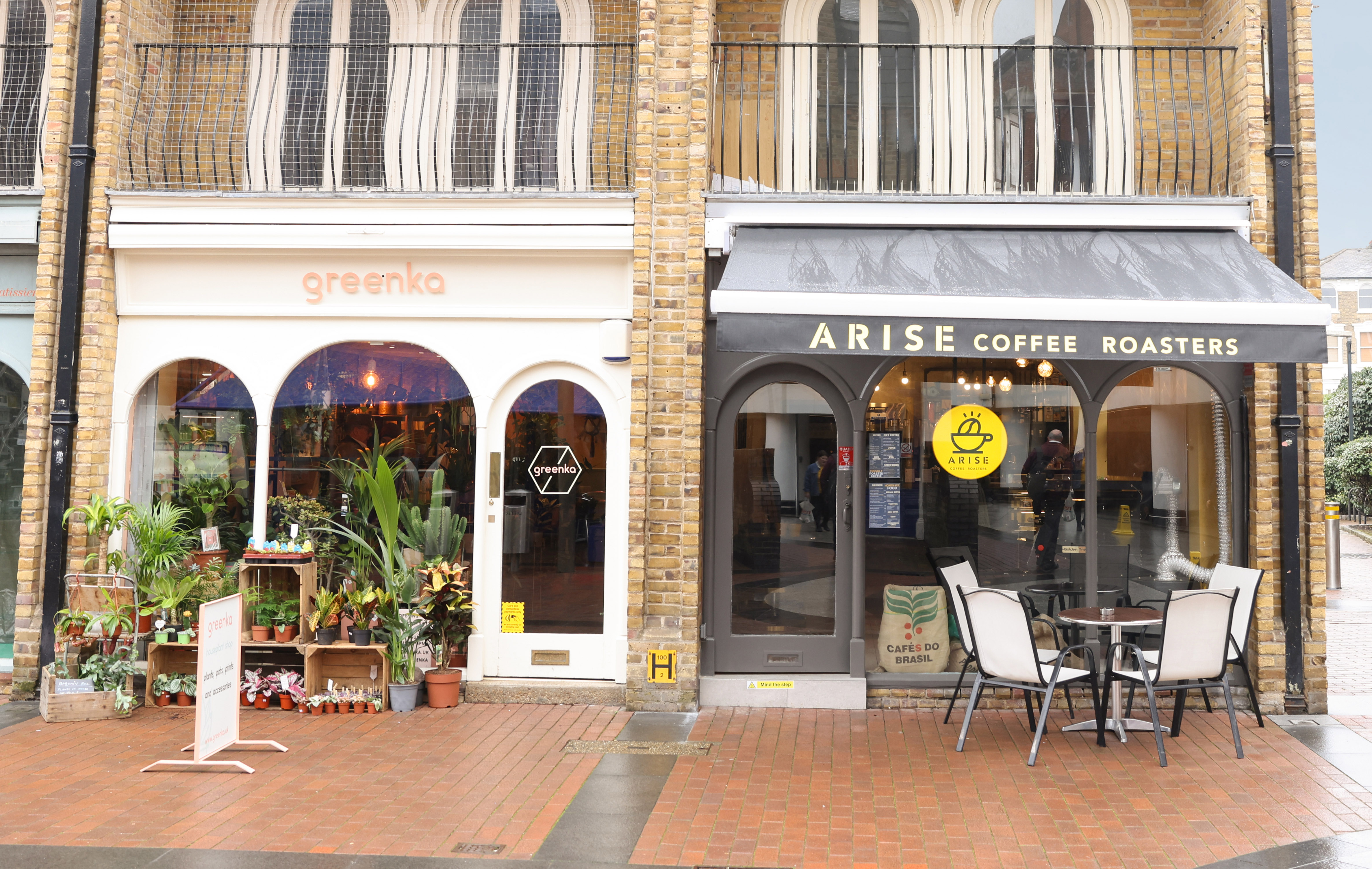 Greenka, Arise and Benji's Buns can all be found in Oak Road, Ealing.