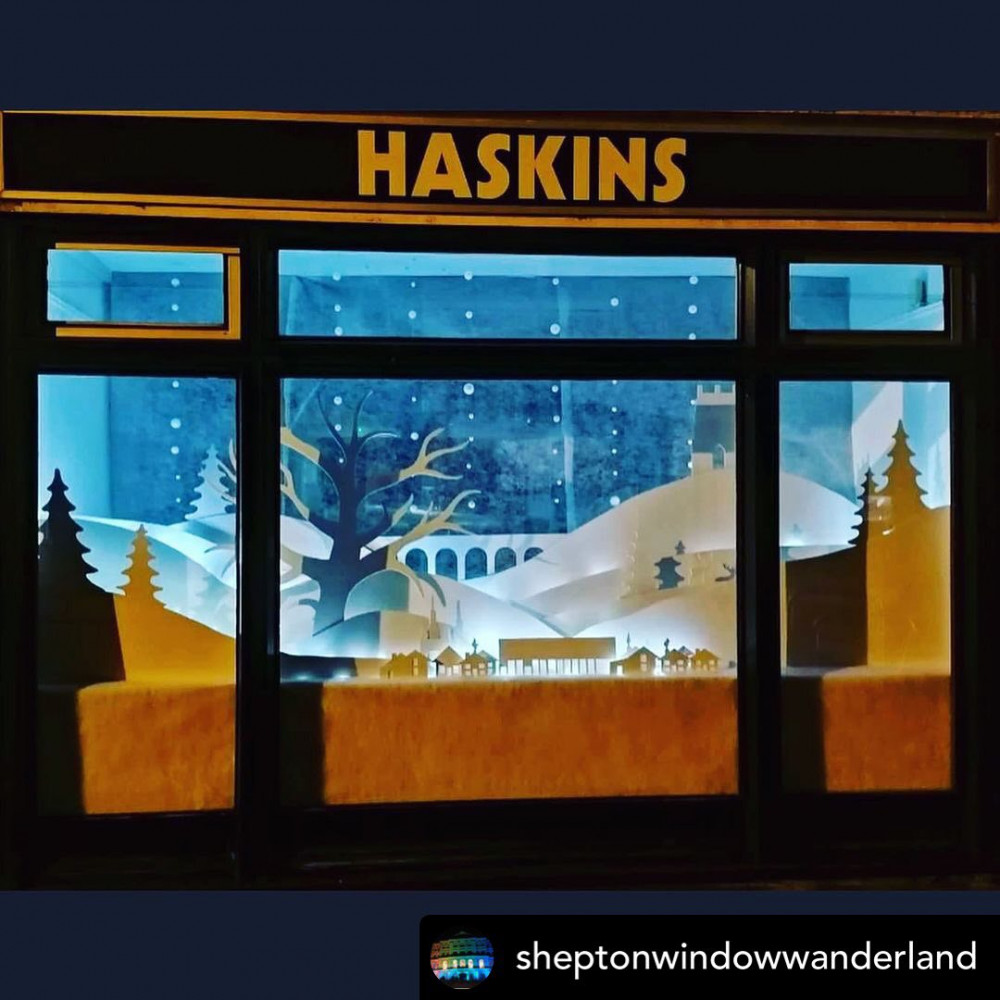 Haskins' window from last year's event 