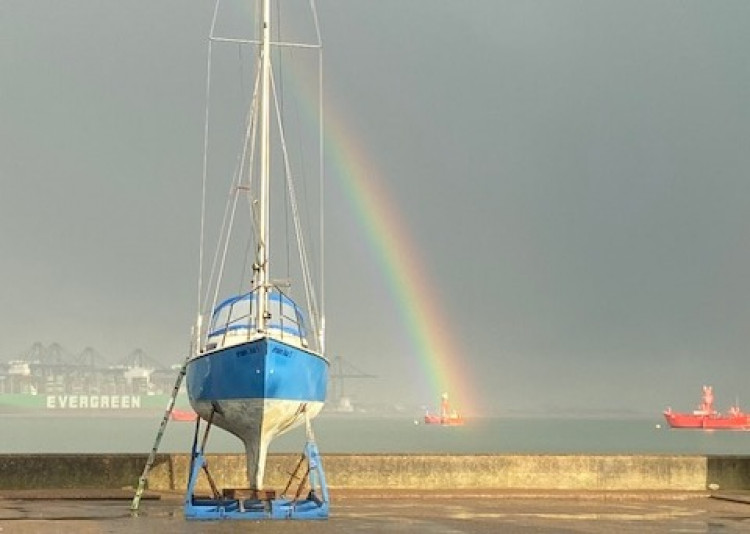 Rainbow ship (picture: Graham Beech)