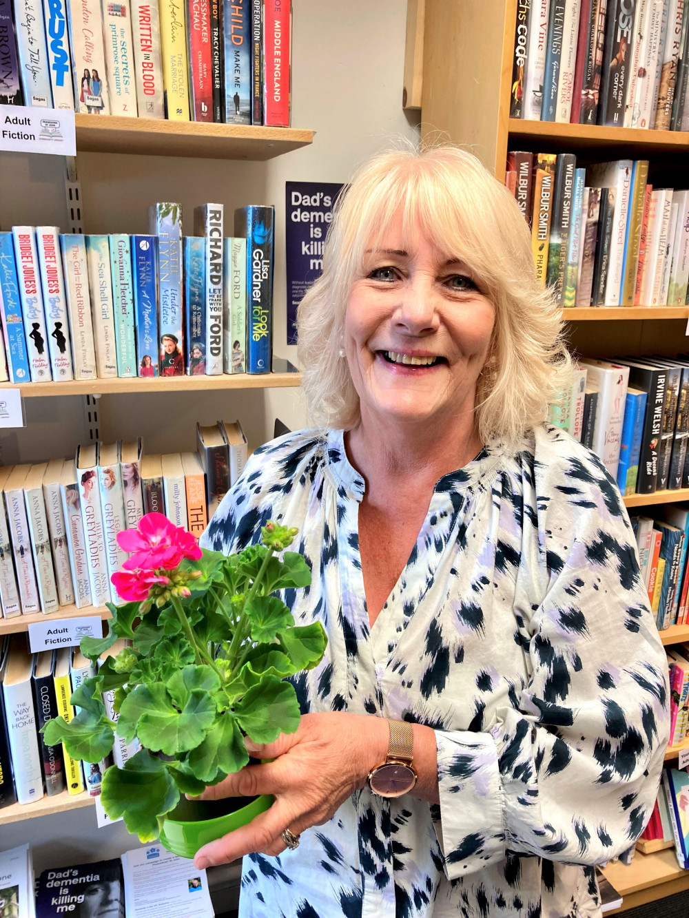 Cllr Karen Walker, Operations Manager at Peasedown Community Library