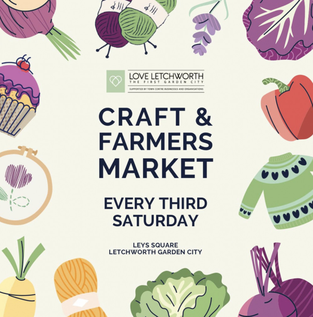 Letchworth Monthly Craft and Farmers Market returns to the town centre this weekend