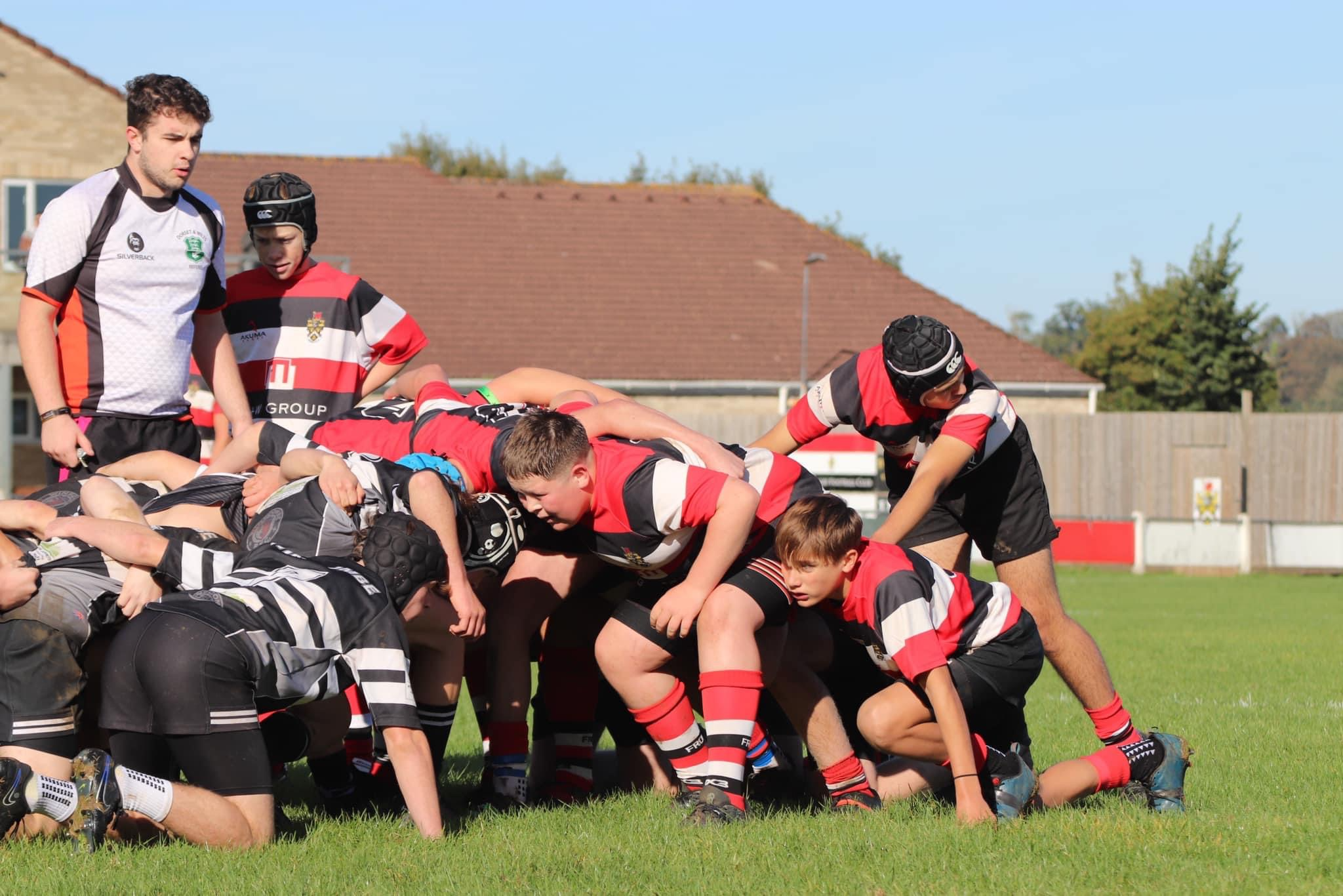 The Frome rugby Under 15s welcomed Winscombe RFC