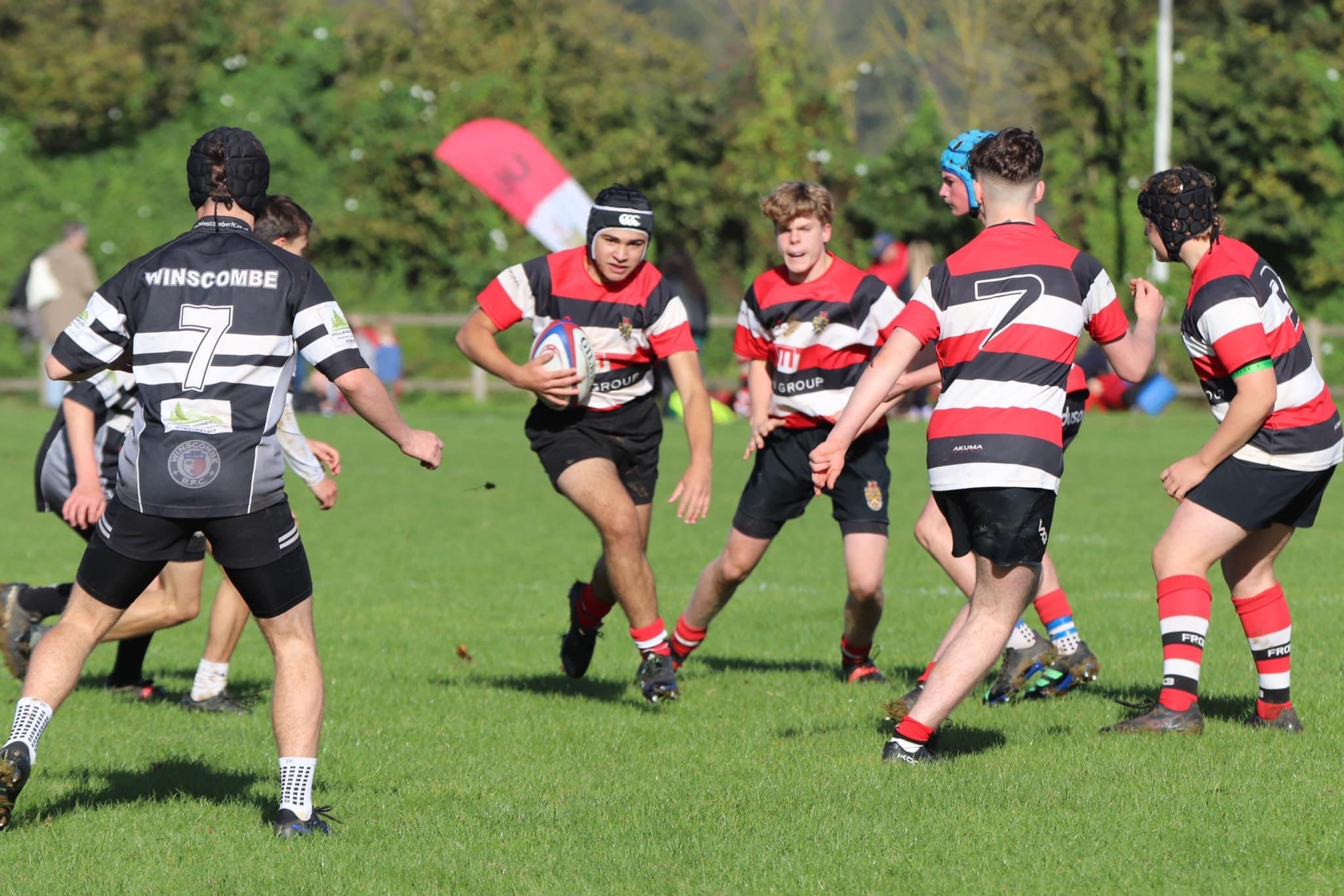 The Frome rugby Under 15s welcomed Winscombe RFC