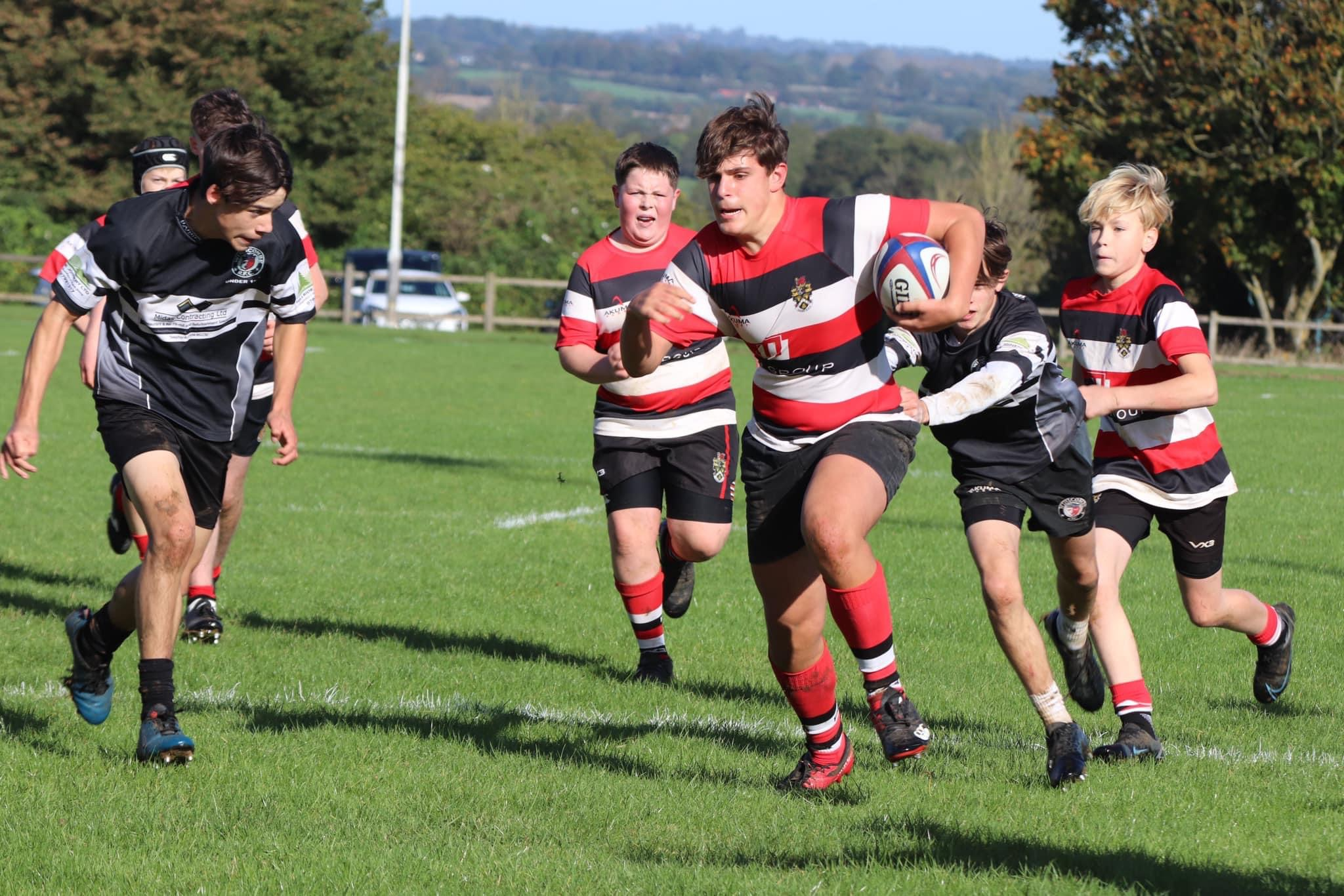 The Frome rugby Under 15s welcomed Winscombe RFC