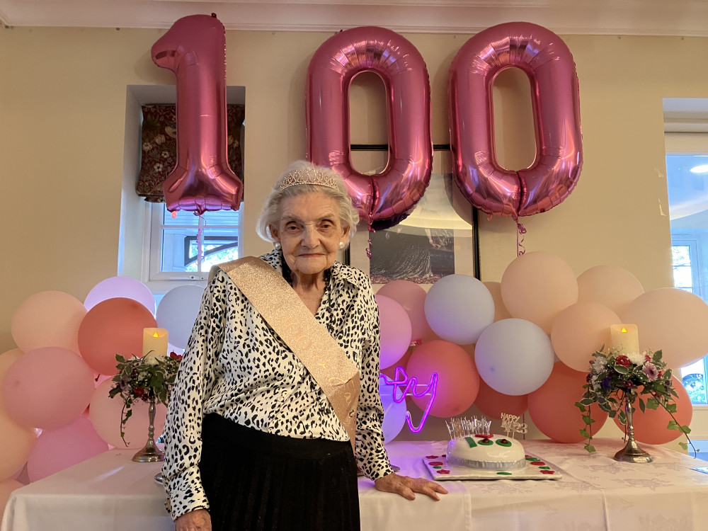 The birthday girl at the care home. (Photo: Royal Star & Garter)