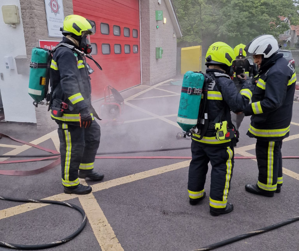 A drill at Street Fire Station 