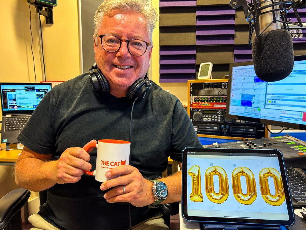 Gary Johnson reached the milestone of hosting his 1,000th Breakfast Show at The Cat 107.9 FM this October (Jonathan White).