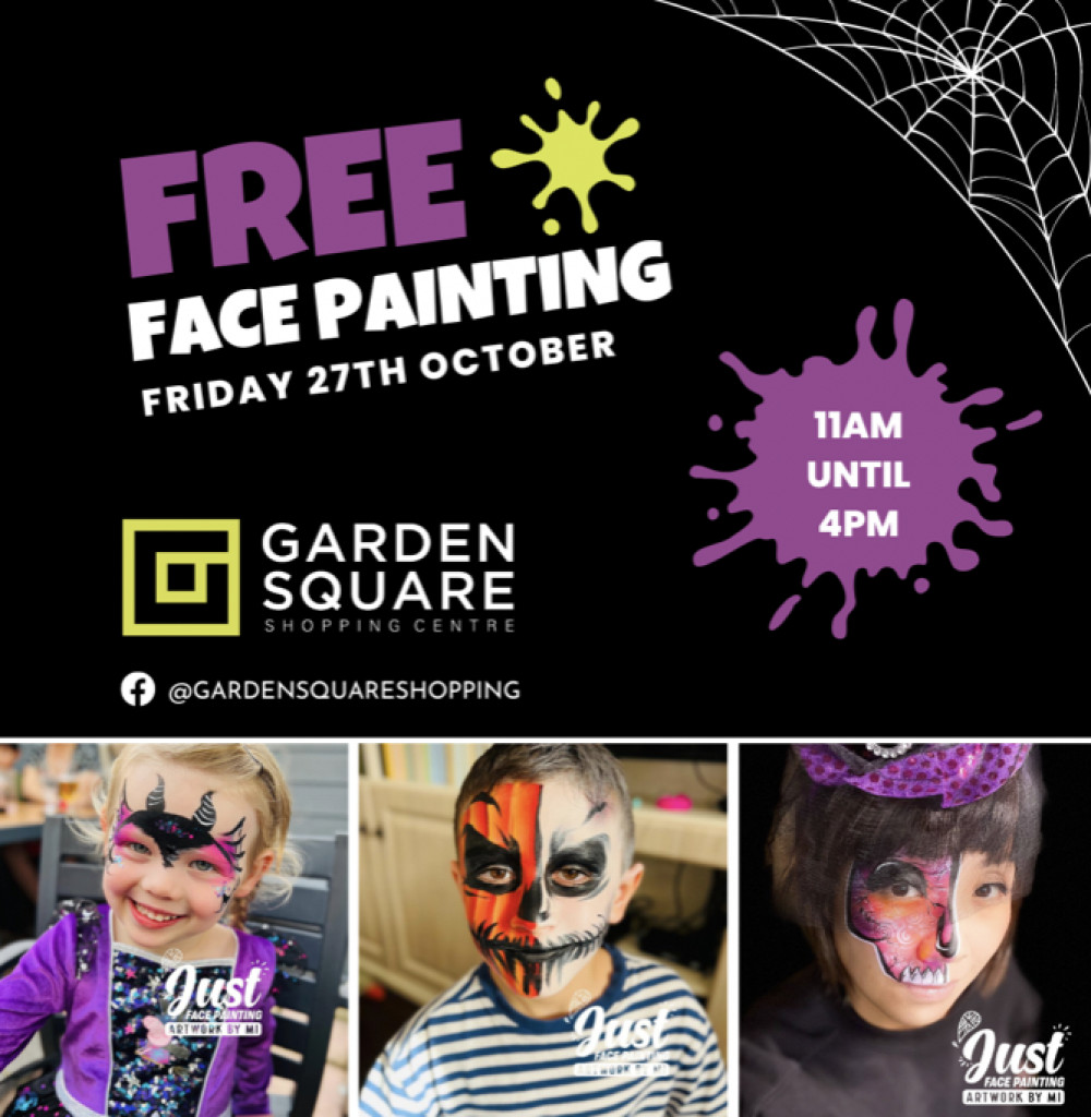 Letchworth: Save the date for Free Halloween Half-Term Face Painting