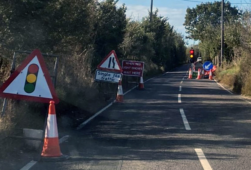 Lights have finally been installed to allow traffic flow on Muckingford Road. 