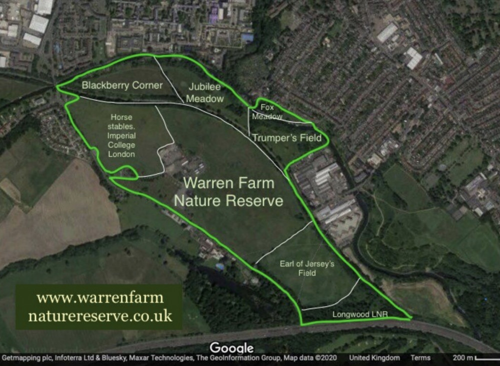 The Brent River & Canal Society (BRCS) vision for Warren Farm Nature Reserve and the surrounding BRP Meadows (credit: The Brent River & Canal Society).