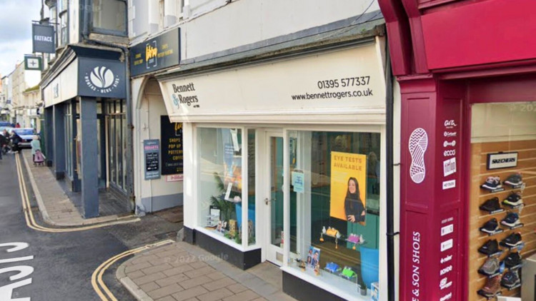 Bennett & Rogers Opticians, Fore Street, Sidmouth (Google)