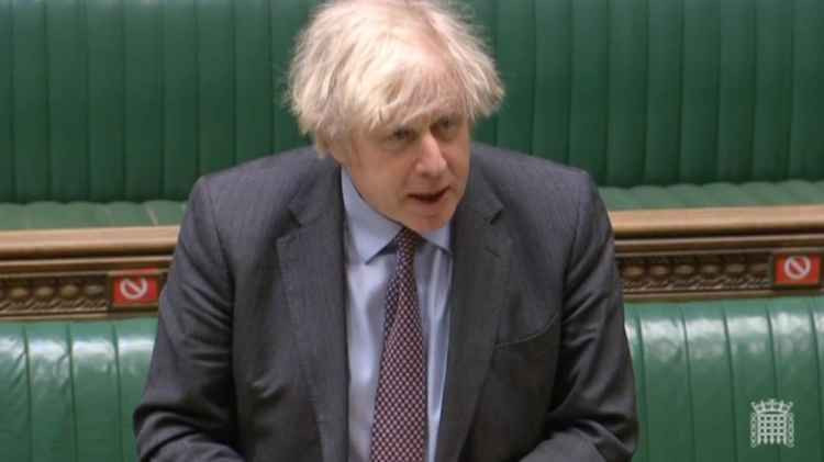 Prime Minister Boris Johnson spoke in the Commons this afternoon