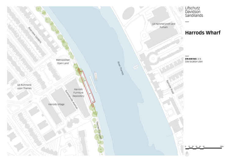 Harrods Wharf Site Plan. Credit: Lifschutz Davidson Sandilands