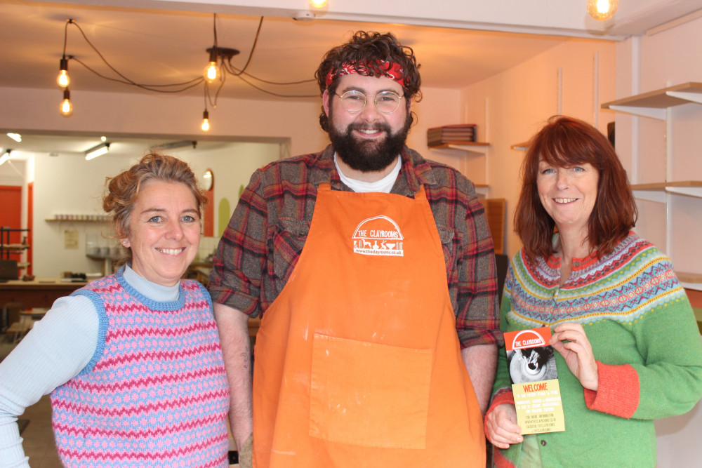 Co-Founders Sarah Heaton and Helen Cammiss with their new hire and head of The Clayrooms Macclesfield Matt Whiting. (Image - Macclesfield Nub News)