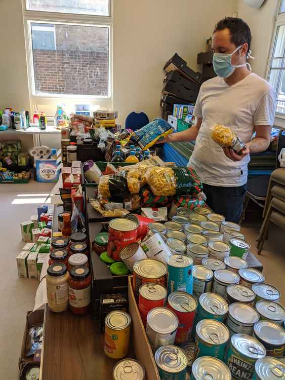 The Piper Hall food bank was reliant on volunteers