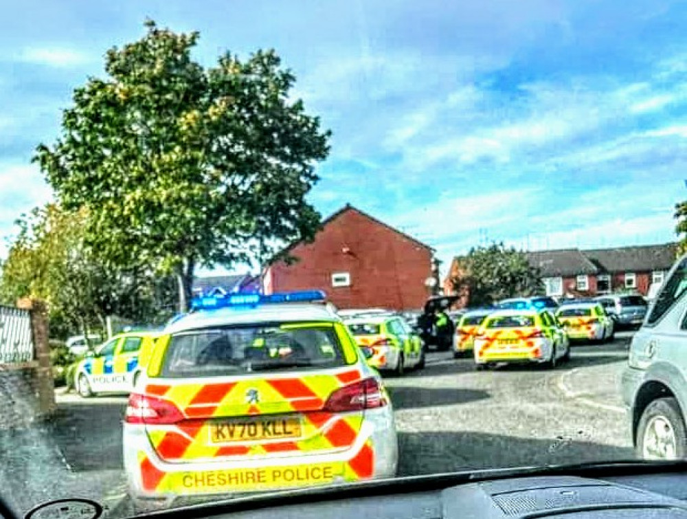 On Wednesday 18 October, Cheshire Police stopped a car on Cornwall Grove, off Richard Moon Street, arresting four people (Nub News).
