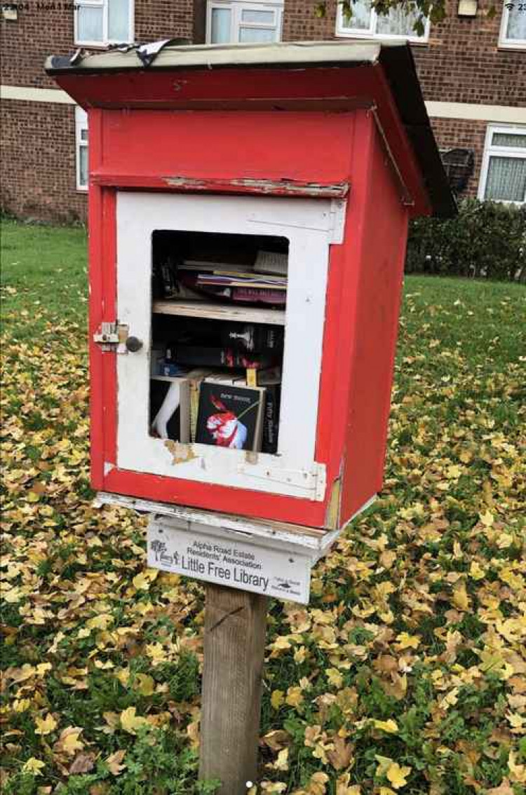 The Little Library on Alpha Road in Surbiton