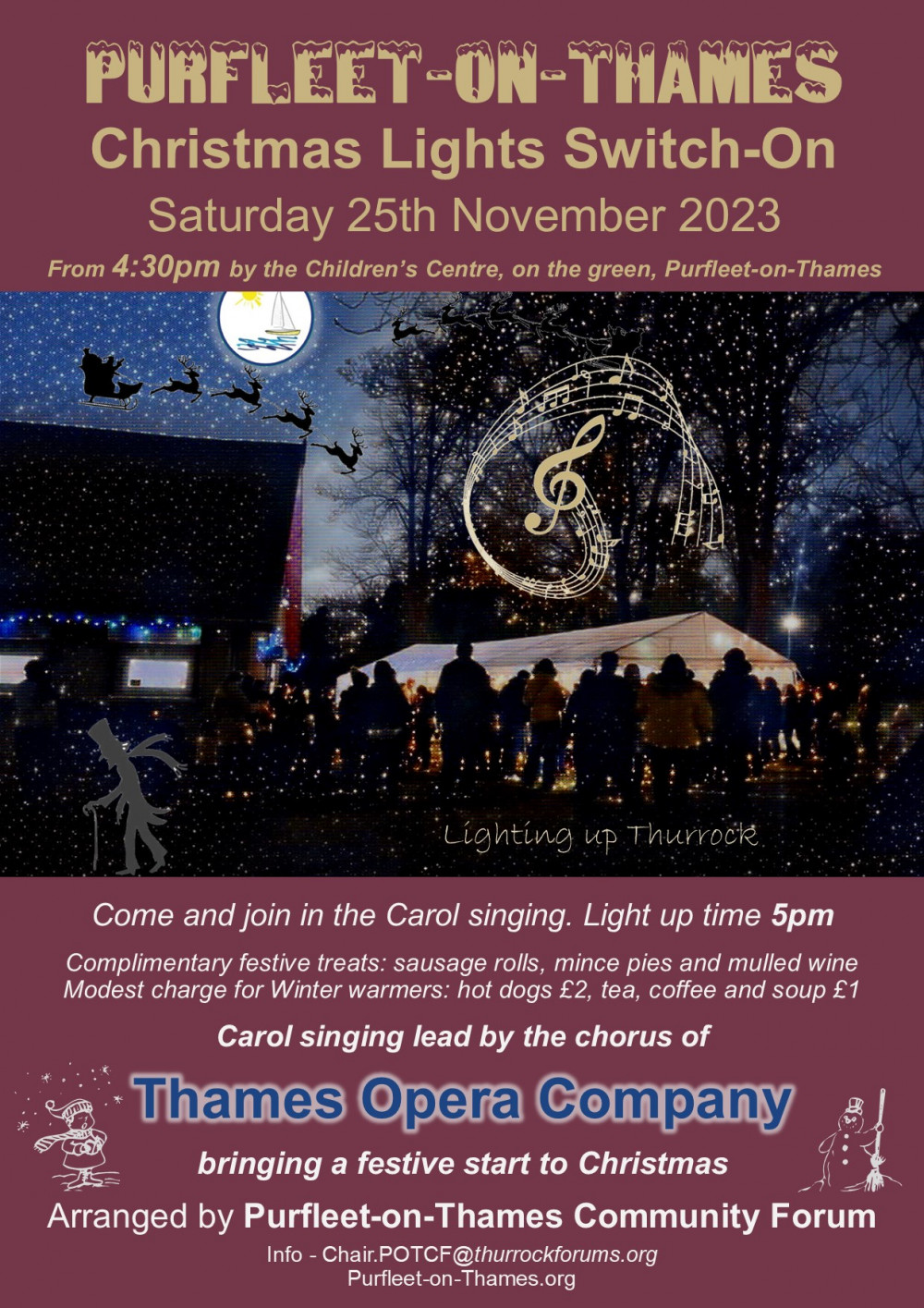 Purfleet-on-Thames Christmas Lights Switch On