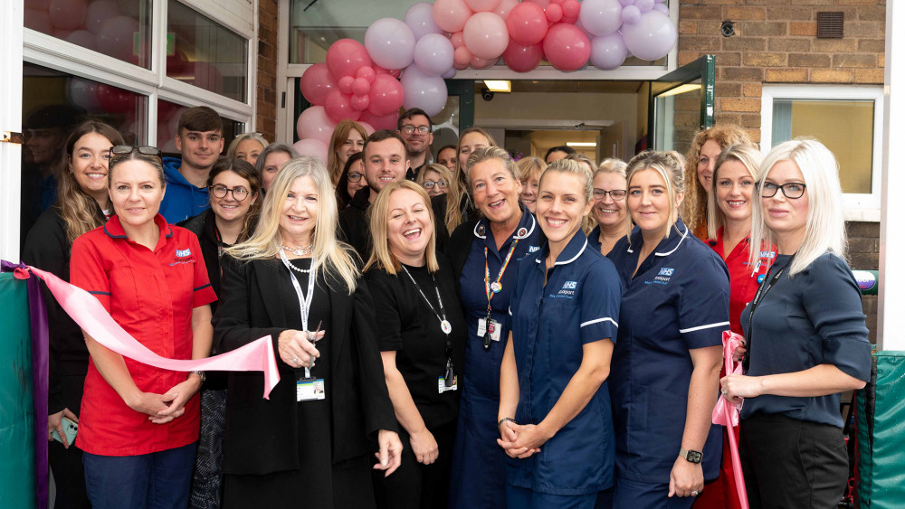 Stockport Council has opened two new 'family hubs' in Brinnington and Adswood. The ribbon is cut here in Brinnington (Image - Stockport Council)