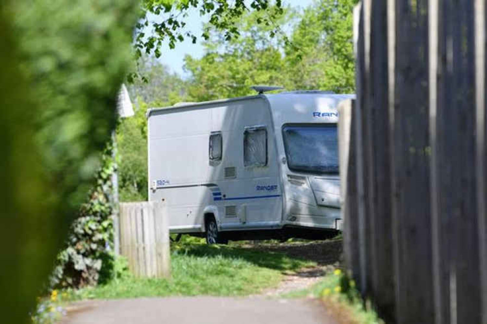 A stock image of traveller vehicles