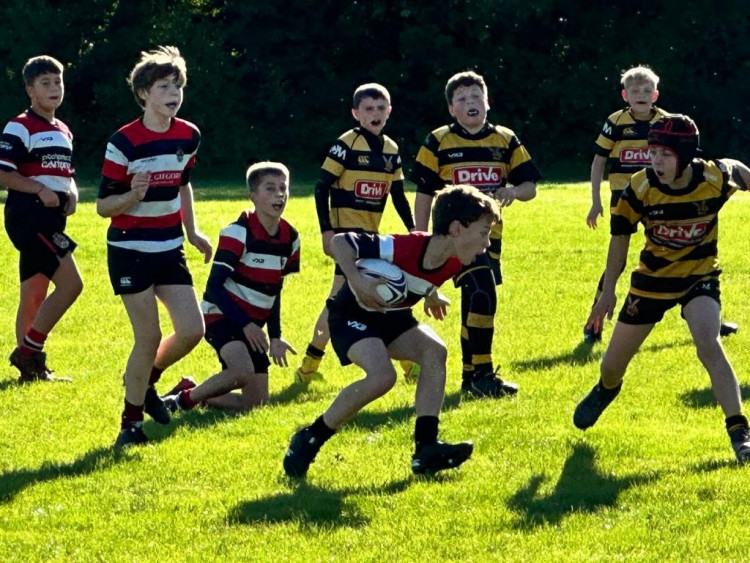 The Frome RFC U12s welcome Hornets RFC to The Lane