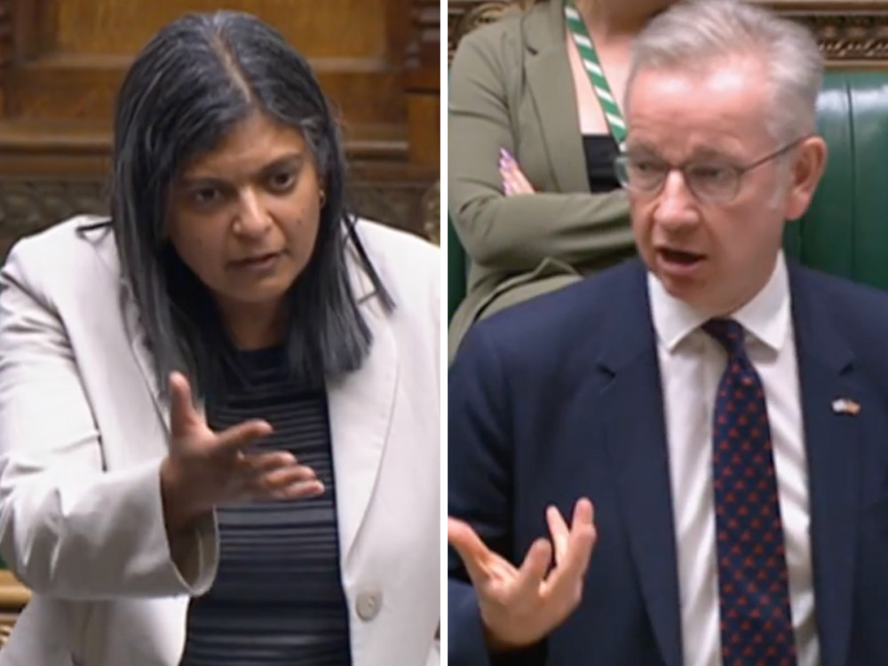 Dr Rupa Huq MP calls out Housing Secretary Michael Gove on Renters Reform Bill and no-fault evictions (credit: Parliamentlive.tv).