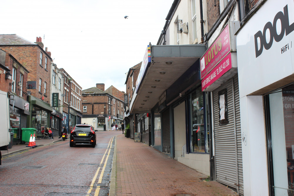 The site (pink right) pictured earlier today. (Image - Macclesfield Nub News)