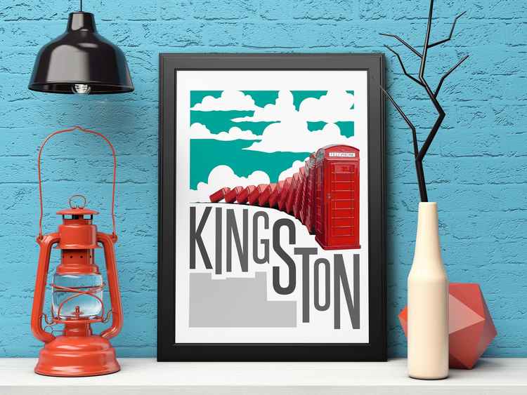 Our first cheerful print features the Old London Road phone boxes / by paddywackart